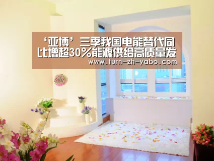 ‘亚博’三季我国电能替代同比增超30%能源供给高质量发展